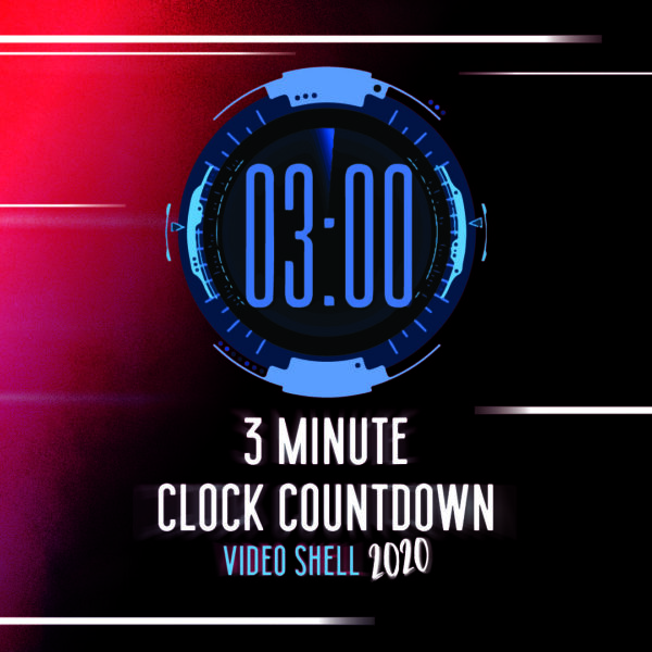 NYE 2020 – THREE minute Countdown clock